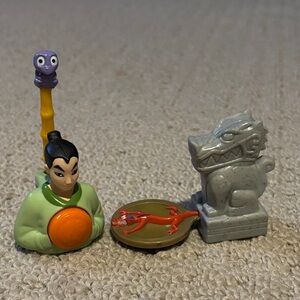 McDonald’s 1998 Mulan Toy Set with Dragon and Accessories
